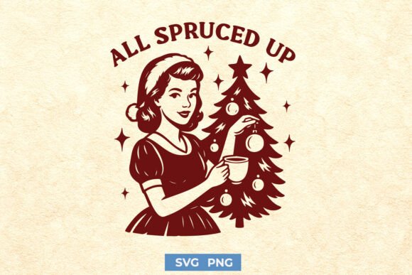 All Spruced Up SVG, Retro Christmas Tree Review