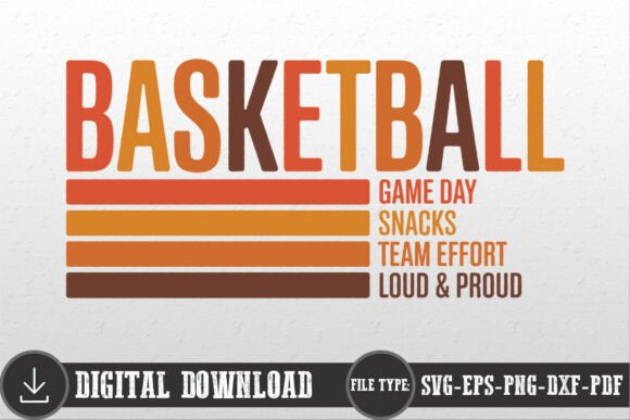 Basketball Game Day Retro Shirt SVG PNG Review