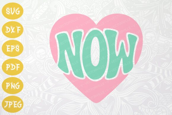 Be Here Now SVG Retro Heart Design Review