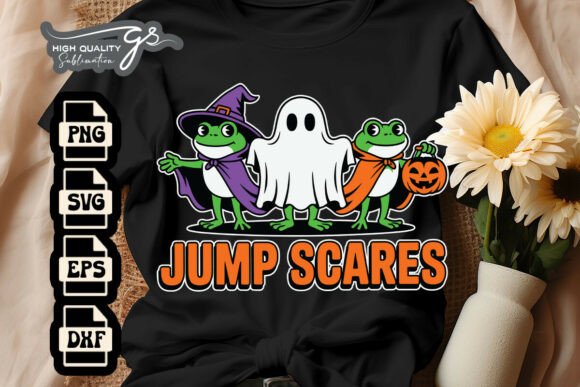 Halloween Funny Frogs Retro Vintage SVG