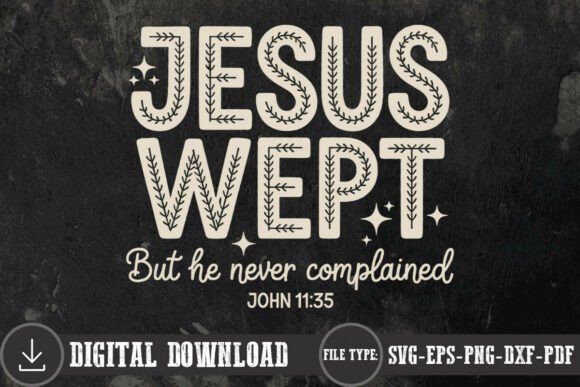 Jesus Wept Christian Retro Shirt SVG PNG