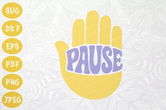 Pause Moment SVG Retro Calm Design