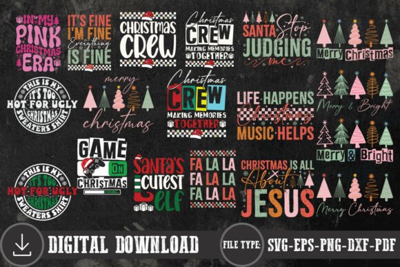 Retro Christmas SVG Bundle Review