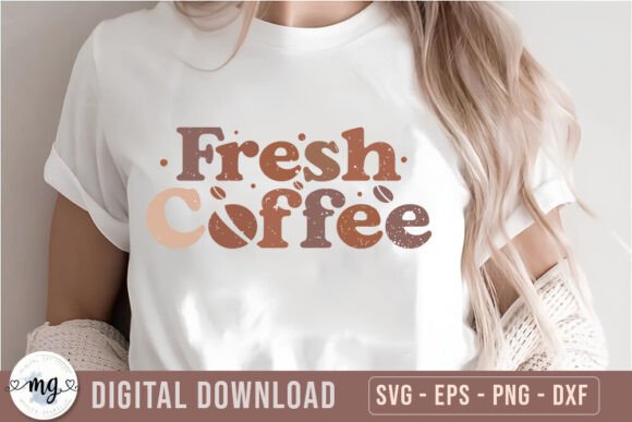 Retro Coffee SVG - Fresh Coffee
