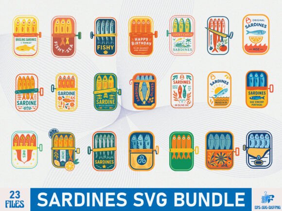 Retro Sardines SVG Bundle Review