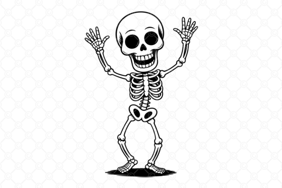Retro Skeleton SVG, Halloween SVG, 004 Review
