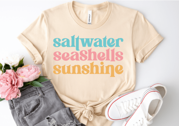 Saltwater Seashells Sunshine SVG, Summer