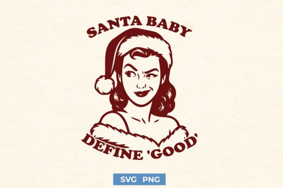 Santa Baby Retro Xmas SVG Review