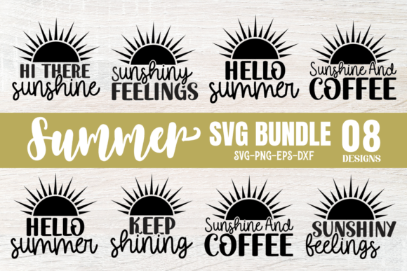 Summer Svg Bundle, Retro Summer Svg