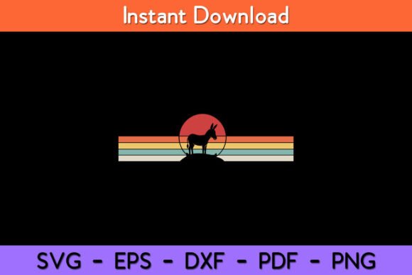 Vintage Retro Donkey Svg Design Review